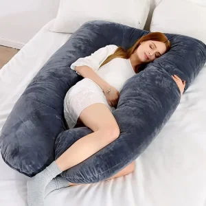Soft Fleece U-Shaped Pregnancy Pillow