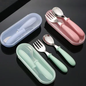 1set(3pcs) 304 Stainless Steel Spoon Fork
