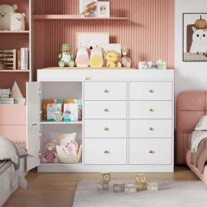 Baby Classic Nursery Dresser with 8 Drawers